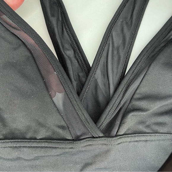 Aerie chill black plunge mesh bralette - Picture 5 of 7